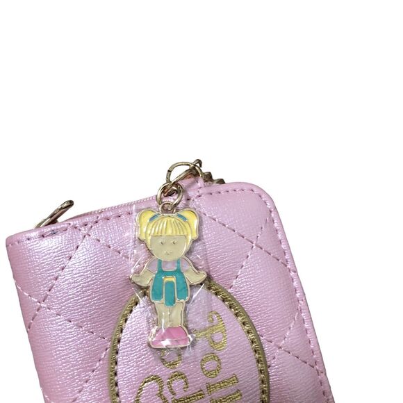 Polly Pocket Pink Teal Faux Leather Compact Wallet NWT - Picture 5 of 5